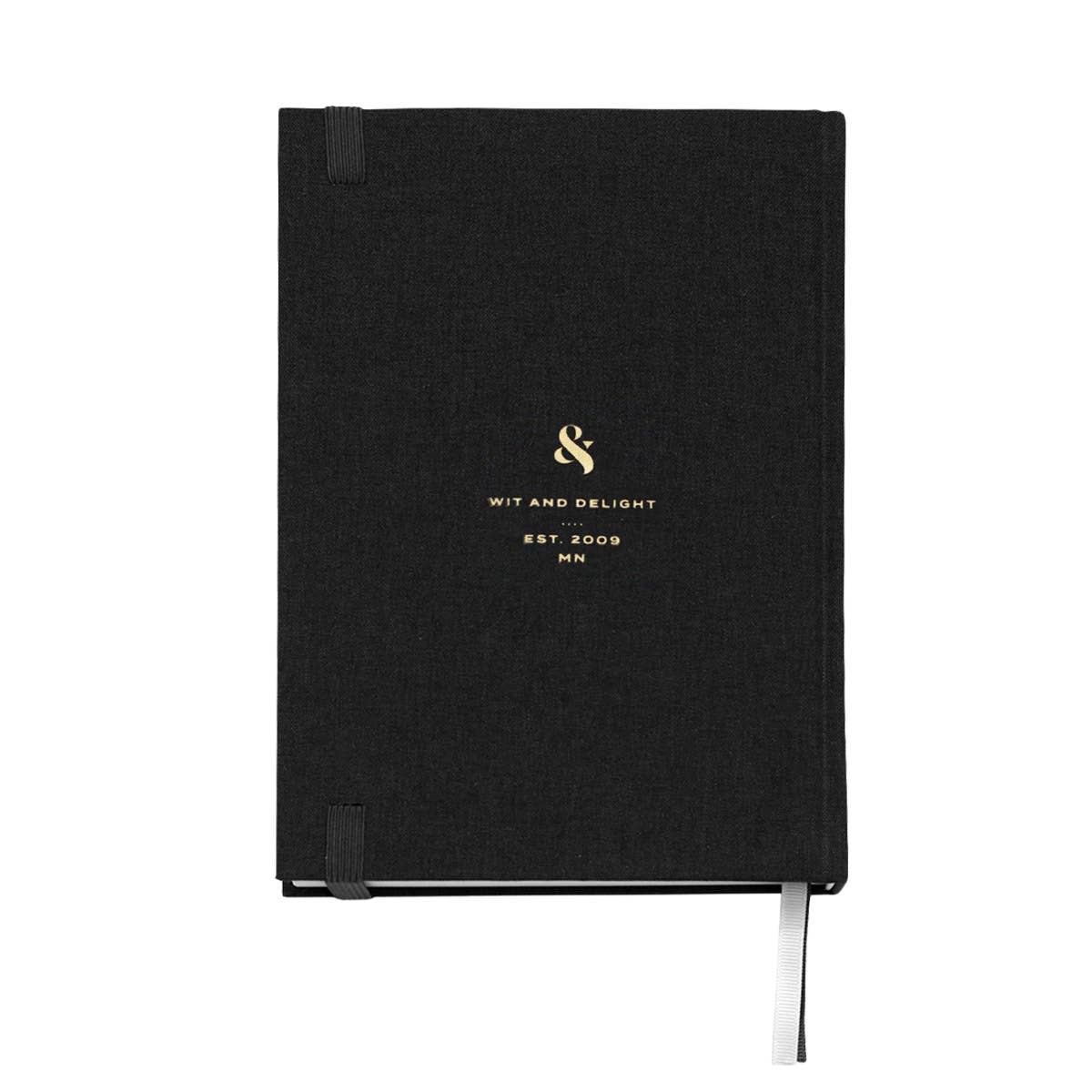Black Linen Note to Self Journal: Linen
