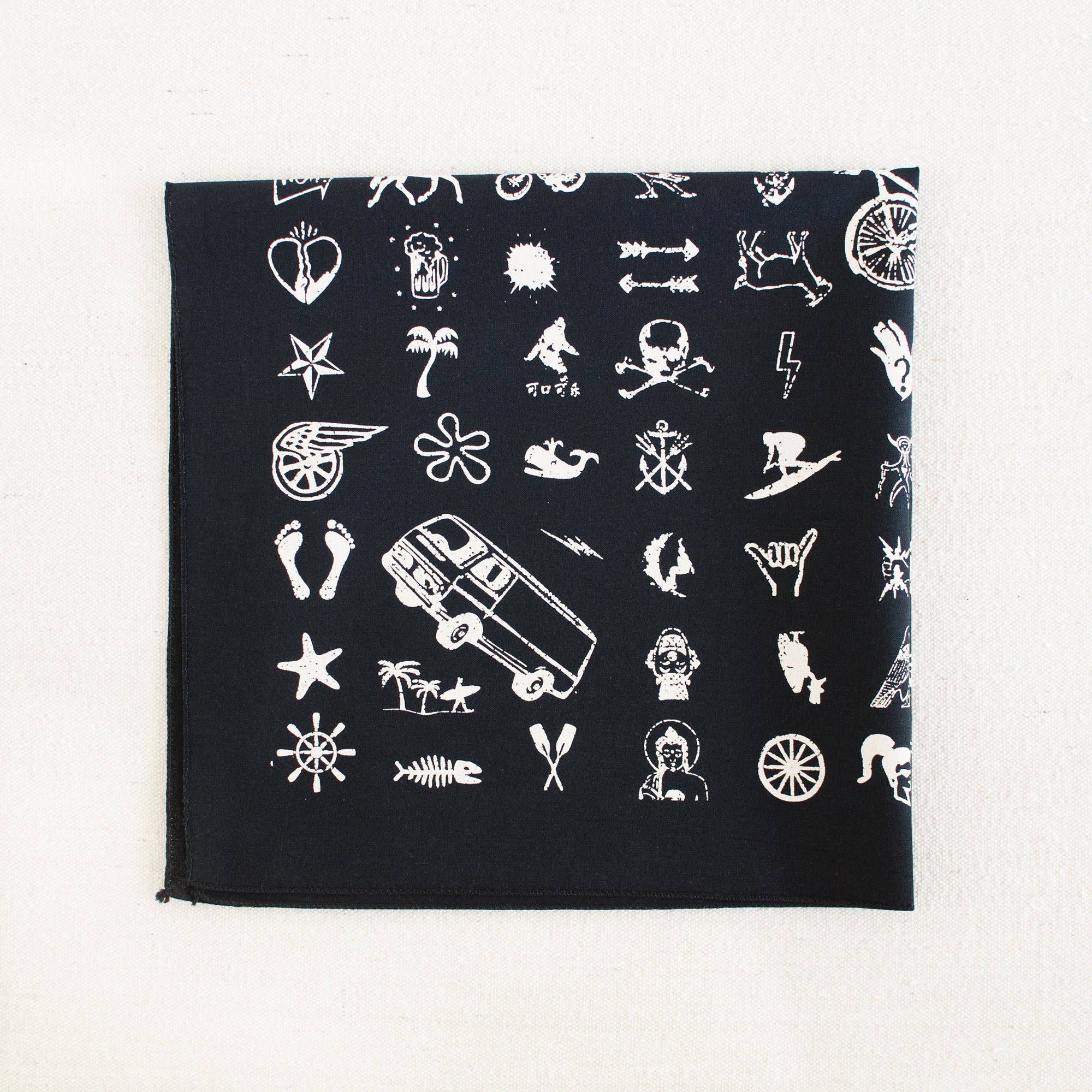 Black Big Fun Bandana