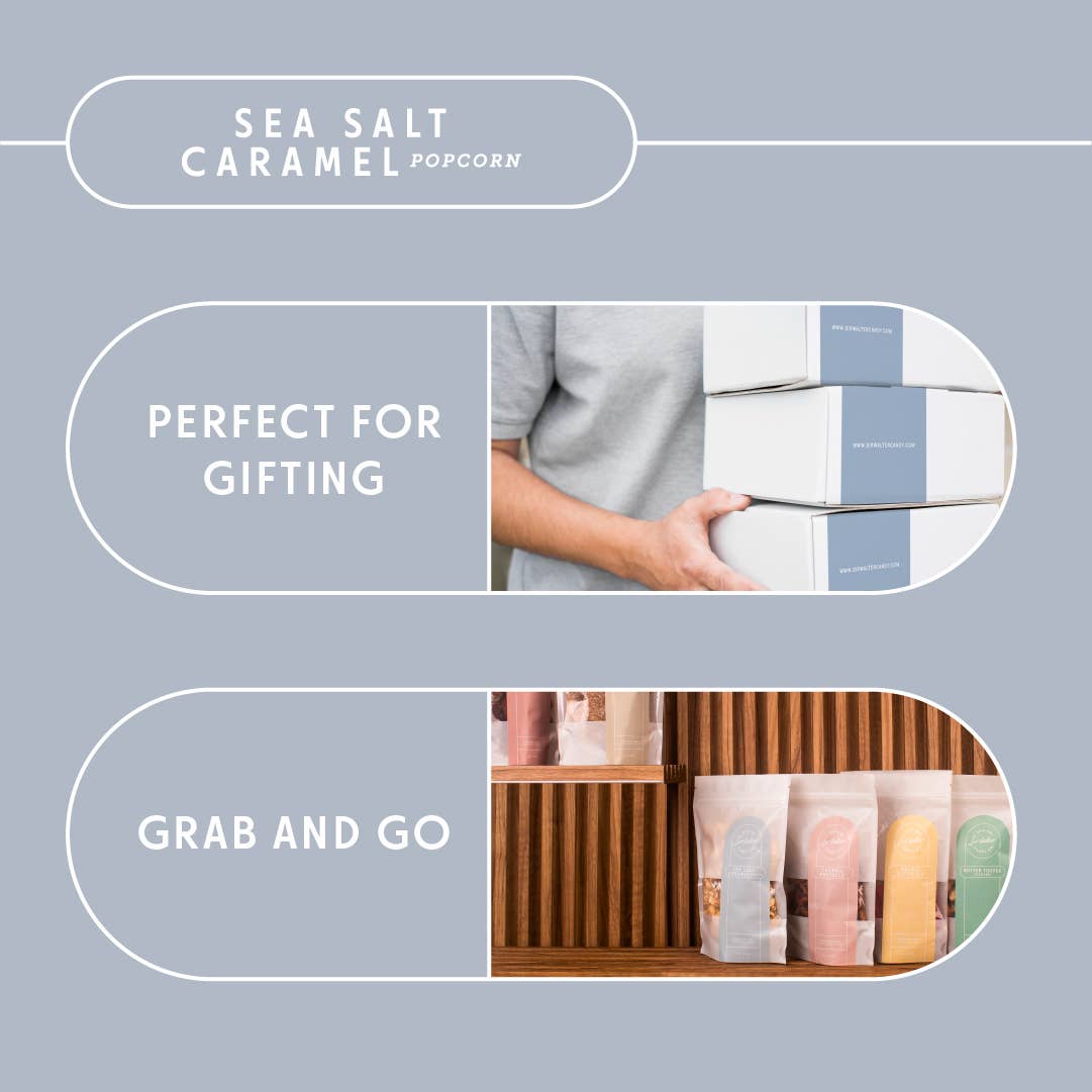 Sea Salt Caramel Popcorn  - Sweet and Salty