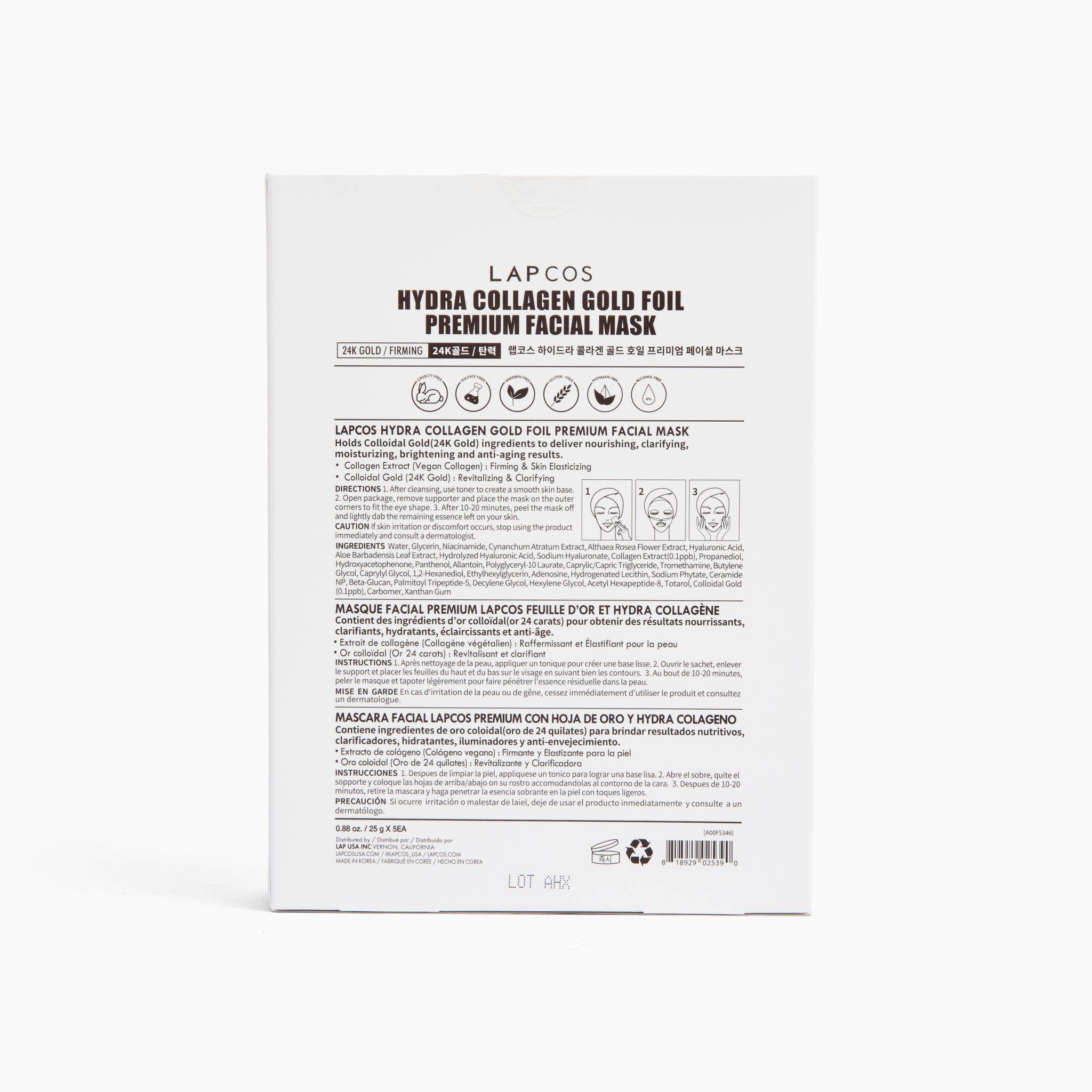 Face Mask | 24k Gold Foil Premium