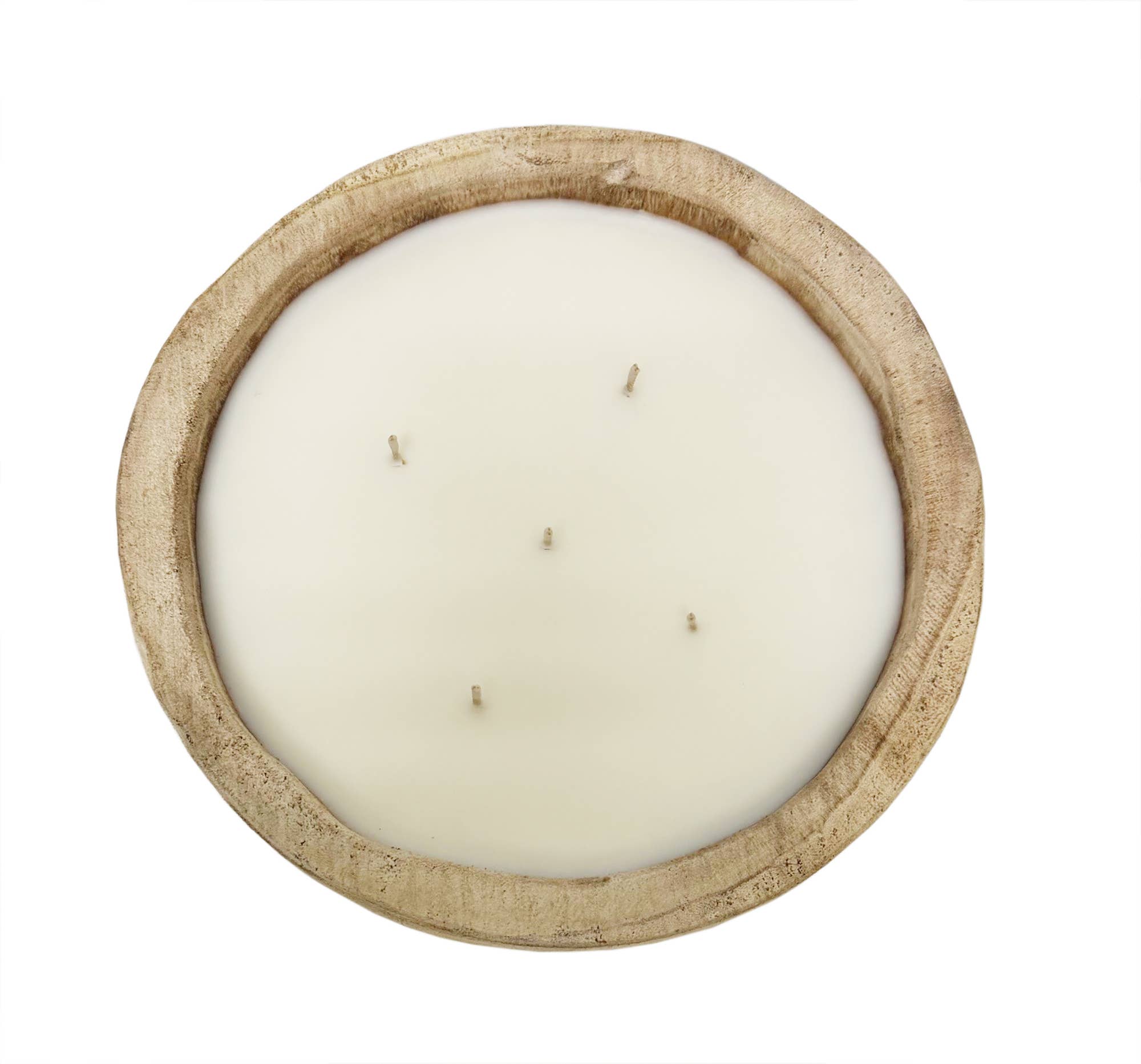 9.5" Paulownia Circular Wood Candle