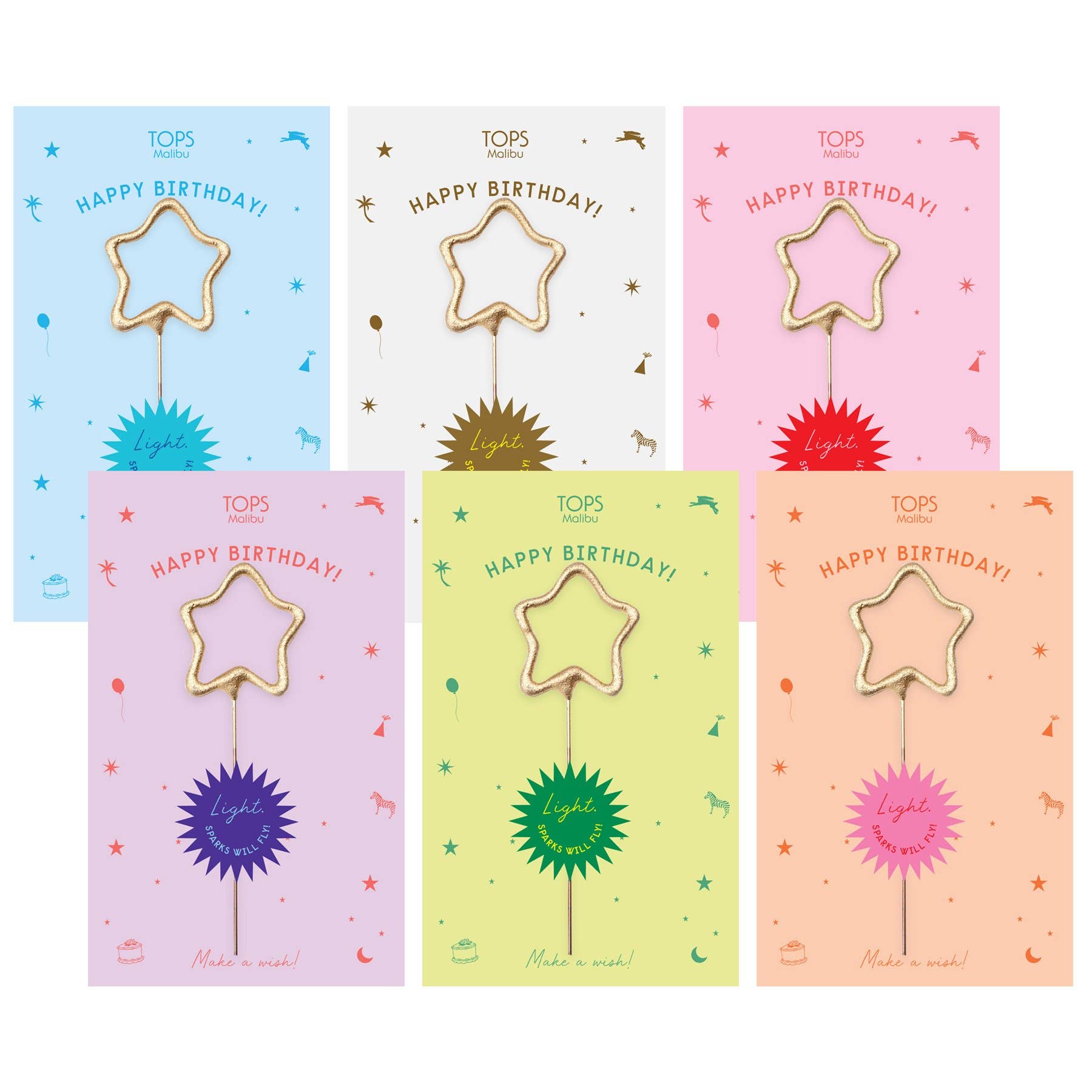 Sparkler Star Wand - Birthday
