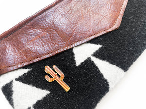 cactus pin on blanket