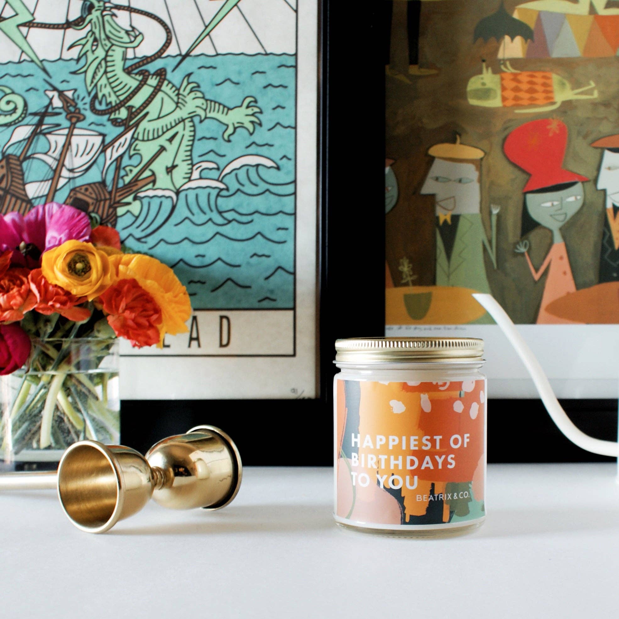 HAPPIEST OF BIRTHDAYS TO YOU 9OZ CANDLE
