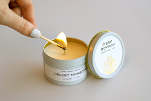 Desert Monsoon tin candle