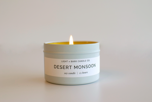 desert monsoon tin candle