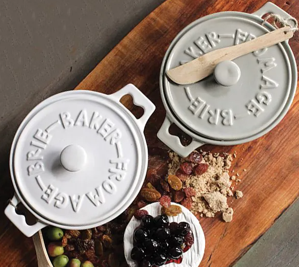 Baked Brie Stoneware Baker with Spreader