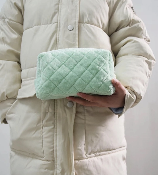 terry cloth make up bag 