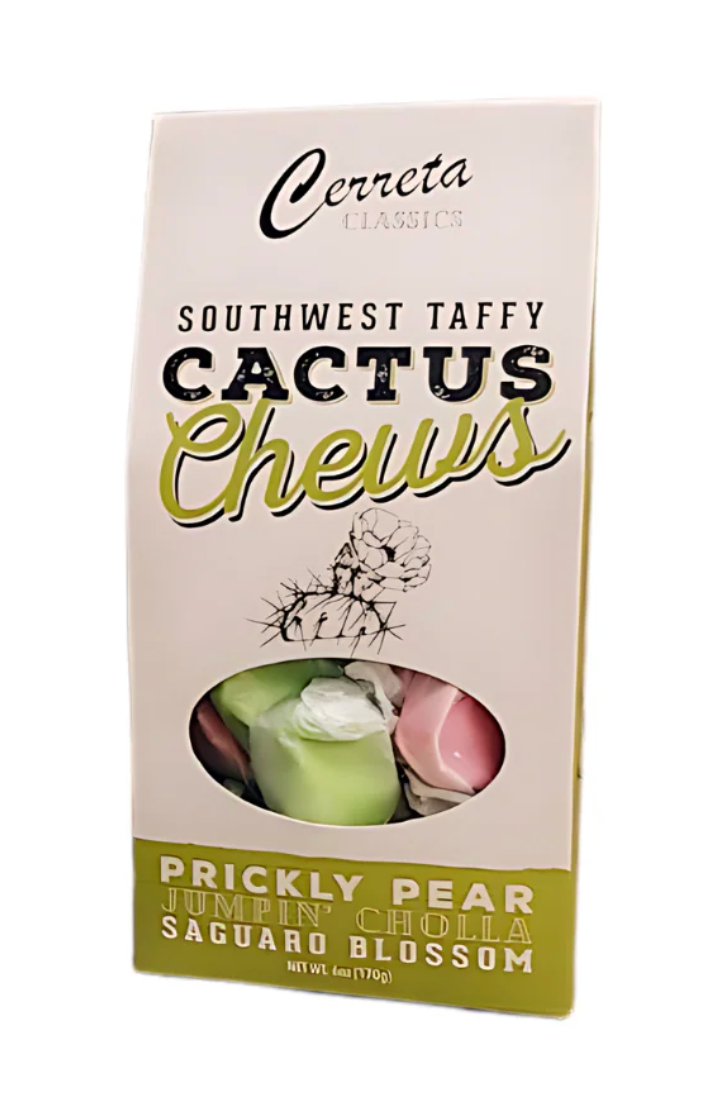 Cerreta Classics Southwest Taffy Cactus Chews 6 Ounce,Prickly Pear