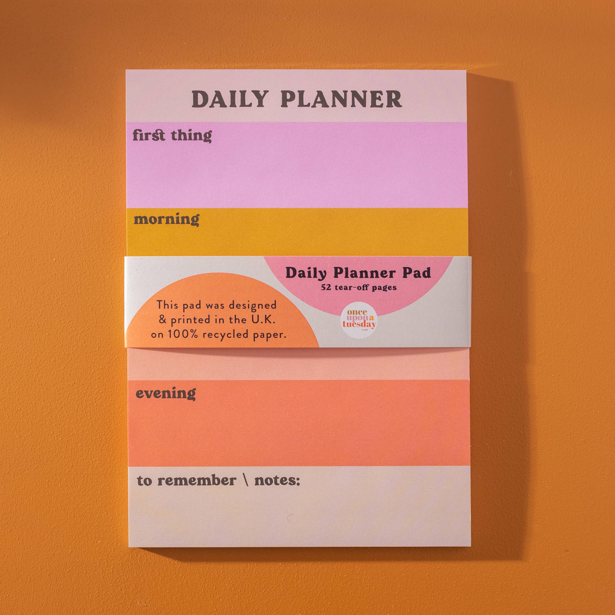 Pastel Colour Block Notepad | Daily Planner Pad