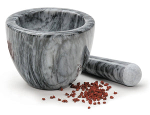Marble Mortar & Pestle - Gray