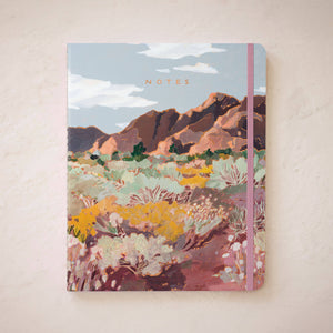 single notebook desert scene