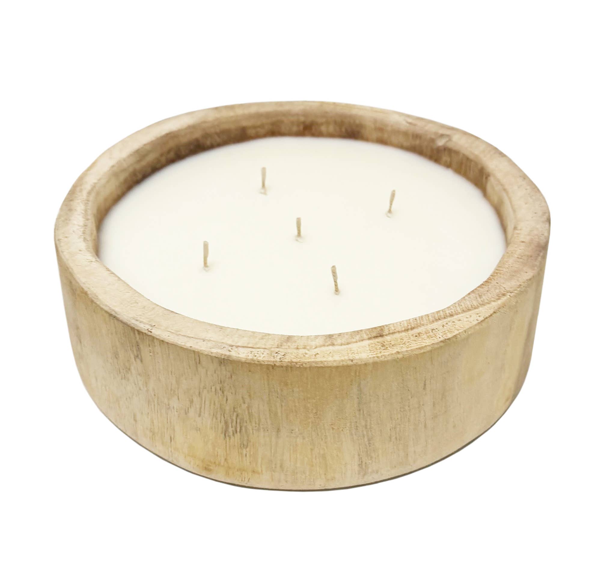 9.5" Paulownia Circular Wood Candle