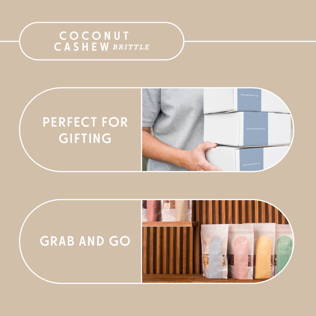 Crisp Coconut Cashew Brittle