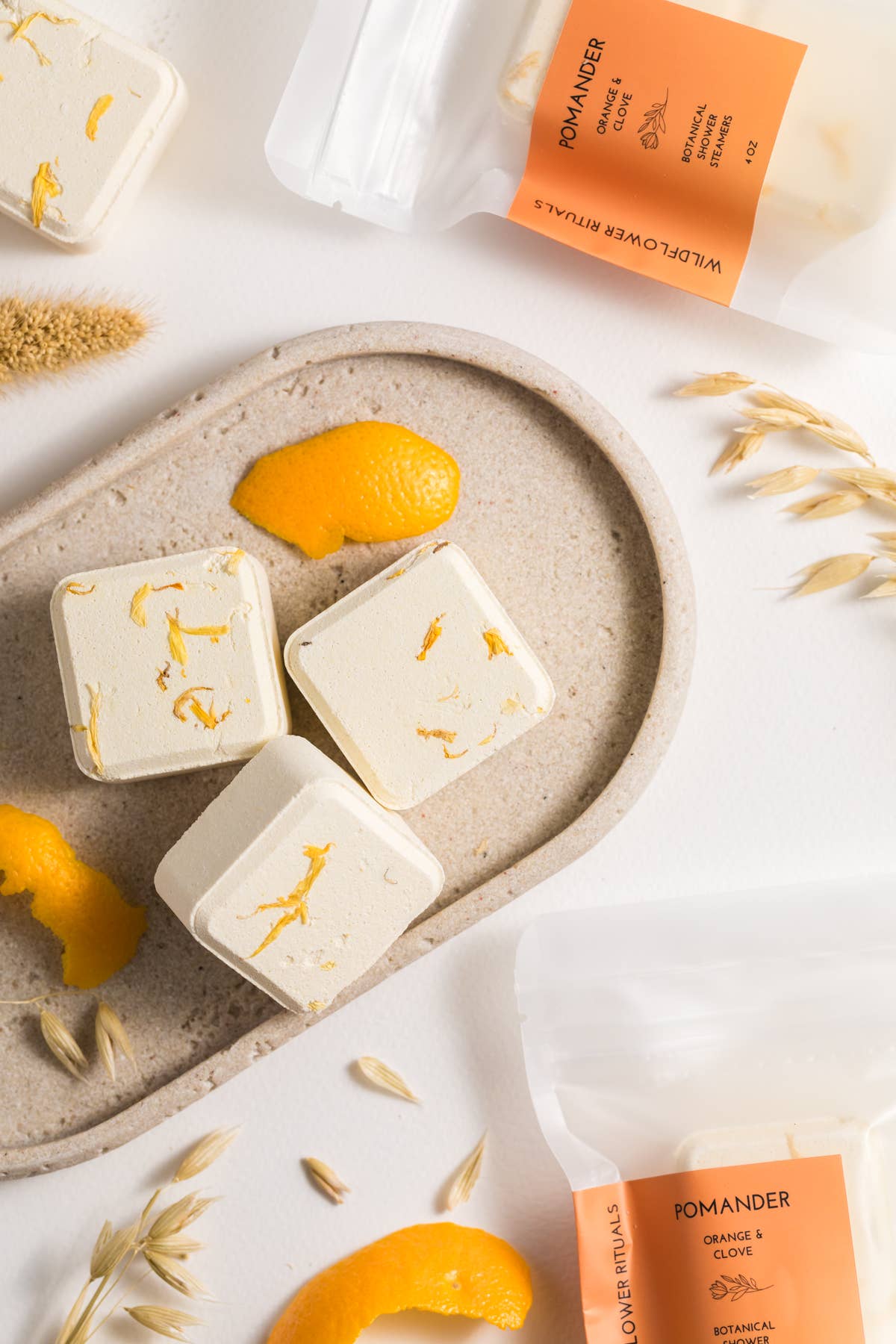 Pomander Fall Botanical Shower Steamers - Orange Clove