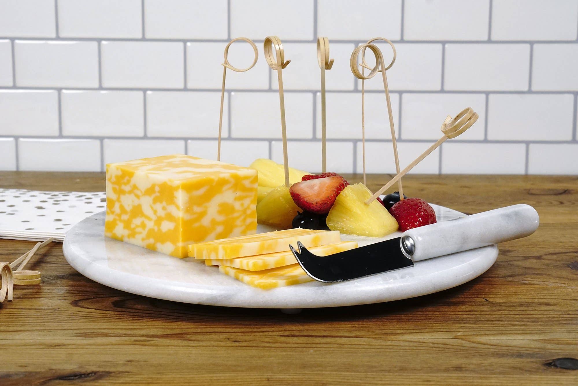 White Marble Cheese Board