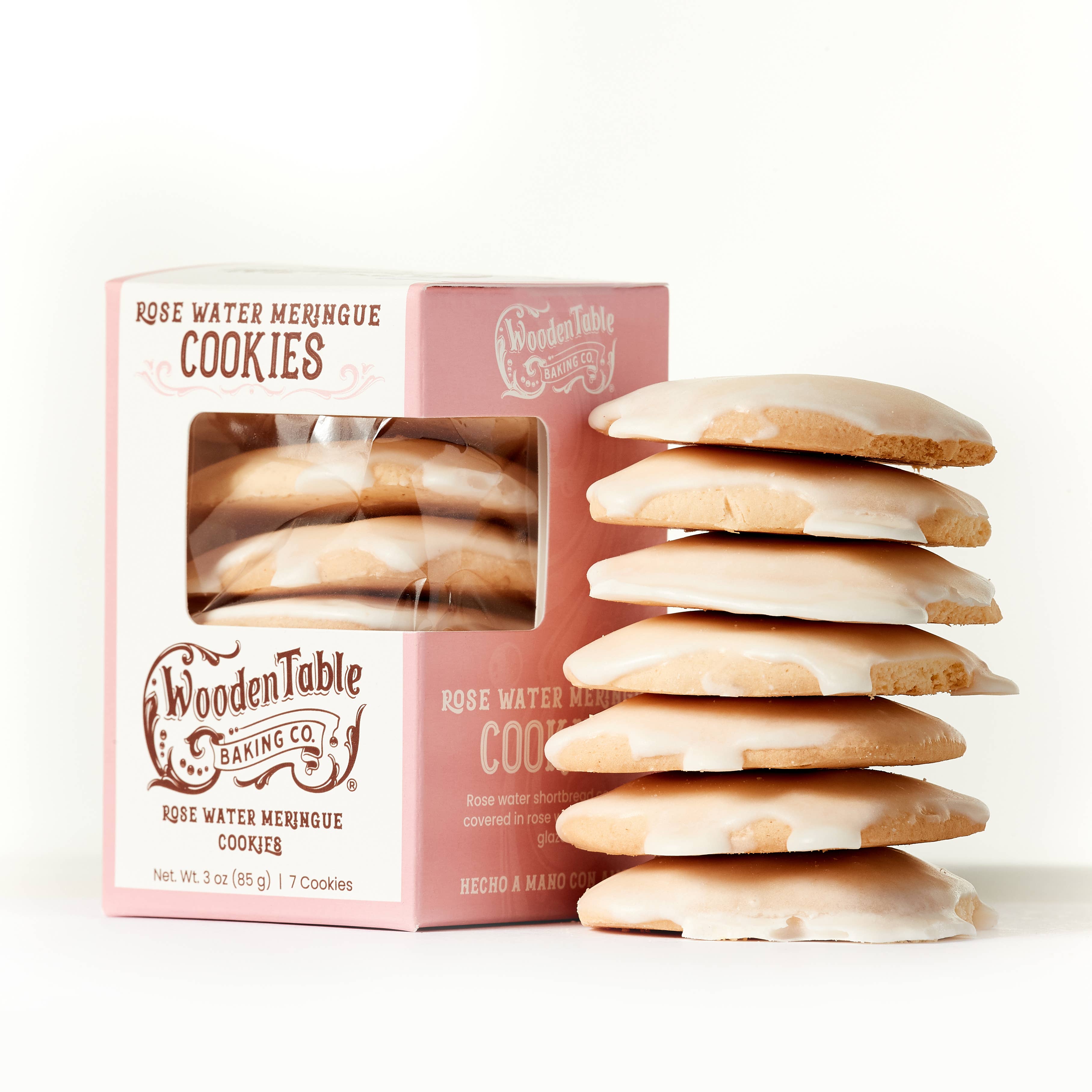 Rosewater & Meringue Glazed Cookies