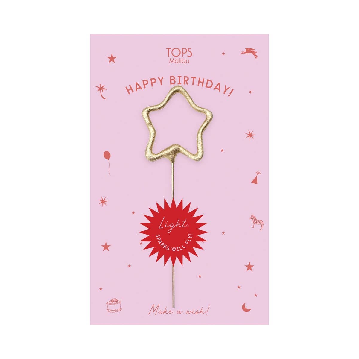 Sparkler Star Wand - Birthday