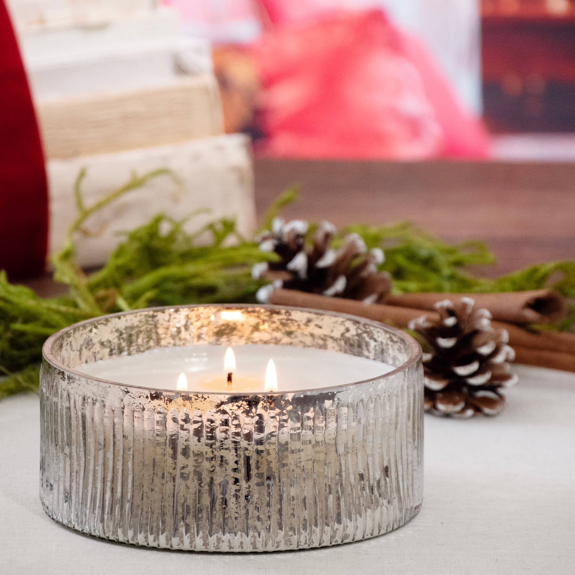 Welcome Home Ridged Mercury Candle