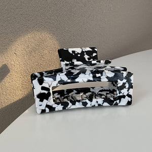 Hair Claw Clip | Black & White spot