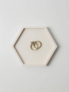 Hexagon Jewelry trinket tray | dish