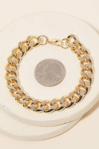 Curb Chain Lobster Clasp Bracelet: G
