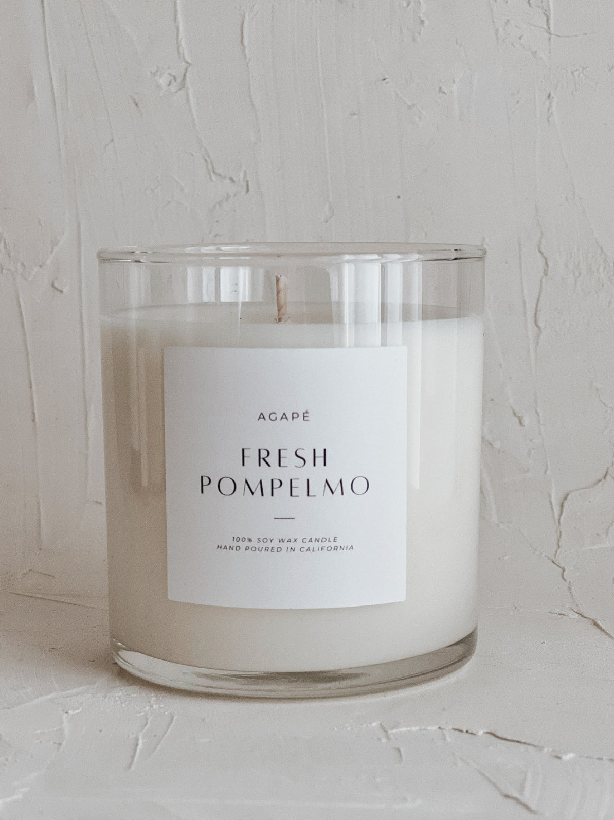 candle on white background