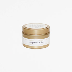 Grapefruit & Fig - 4 oz Gold Travel Candle