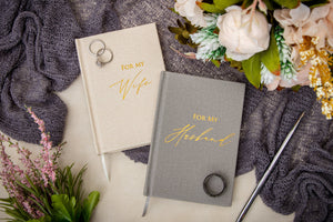 2 Vow Books - For My Wife & For My Husband Vow Books