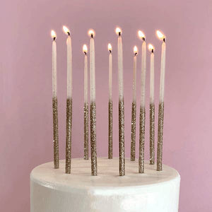 Single Glitter Beeswax Candles
