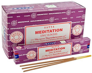 Meditation Satya Incense Sticks 1 Dozen 15 Gram Packs