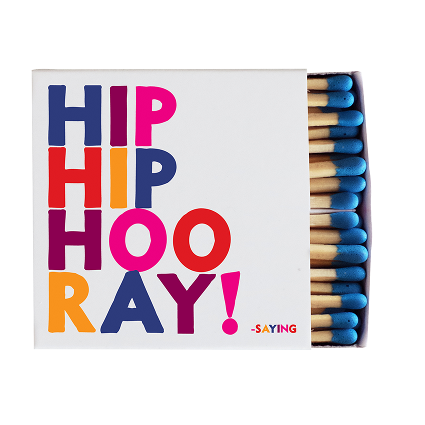 Matchboxes - X304 - Hip Hip Hooray (Saying)