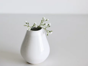 Delicate White Bud Vase