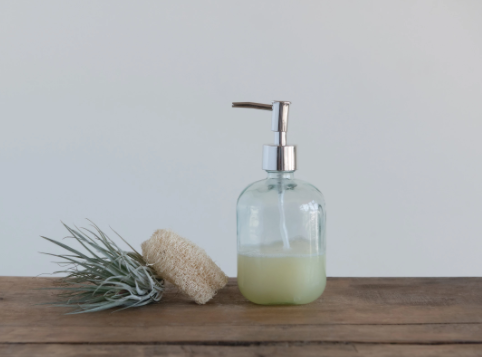 Glass Bottle Soap Dispenser