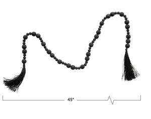 Black Bead Garland