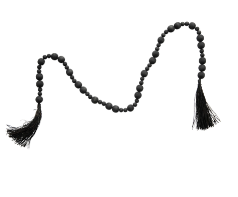 Black Bead Garland