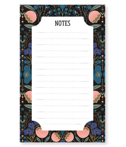 Notes Dark Flowers Notepad