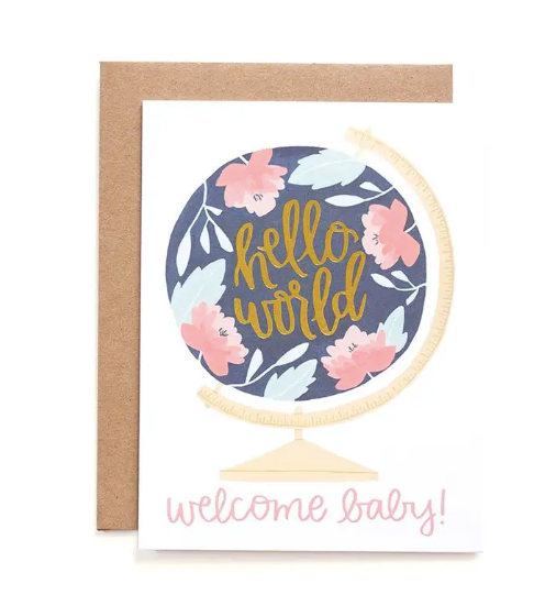 Welcome Baby Globe