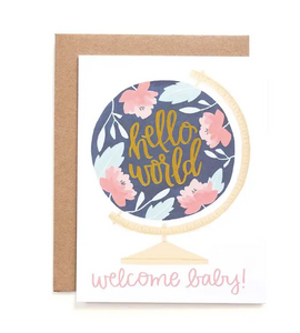 Welcome Baby Globe