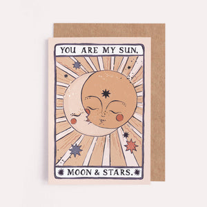 Sun, Moon & Stars Card | Love Card | Anniversary Card