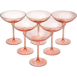 Champagne Coupes 12oz Colorful Glasses