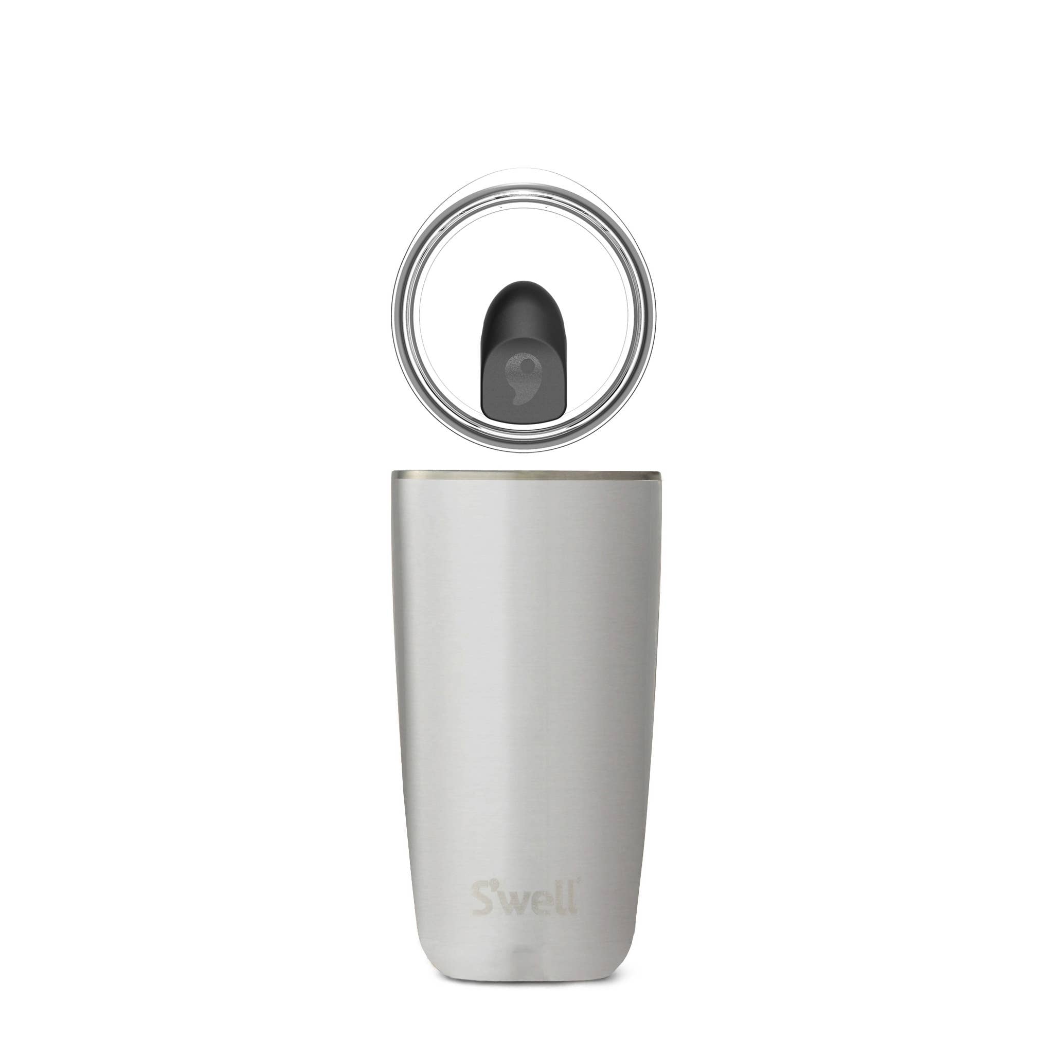 Stainless Steel Tumbler with Lid - Silver Lining